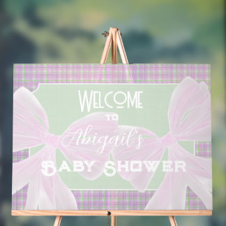 Coquette Roze doorzichtige strikken Tweeling meisj Acryl Bord
