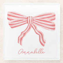 Coquette Roze Gestreepte Strik