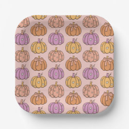 Coquette Roze Halloween Feestje Meisjesachtige Pom Papieren Bordje