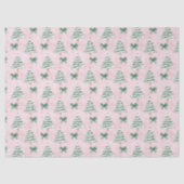 Coquette Roze Kerstboom Tissuepapier (Voorkant)