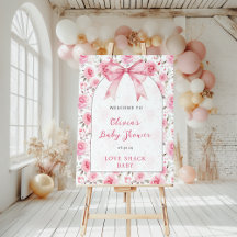 Coquette Roze Liefde Shack Baby shower Welkomstbor