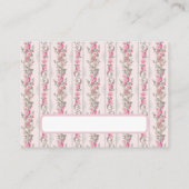 Coquette Roze Liefde Shack Datum Nachtideeën Informatiekaartje (Achterkant)