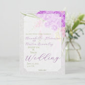 Coquette Roze lint Boeket Kaart (Staand voorkant)