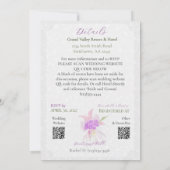 Coquette Roze lint Boeket Kaart (Achterkant)