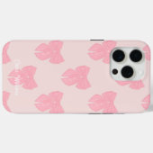 Coquette roze lint boog Case-Mate iPhone case (Achterkant (horizontaal))