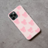 Coquette roze lint boog Case-Mate iPhone case