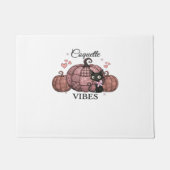Coquette Roze Pompoen Kat Klassiek T-shirt Deurmat (Voorkant)