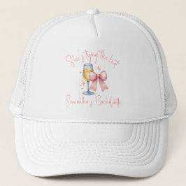 Coquette Roze Strik Afscheid Van Meisjesavond Trucker Pet