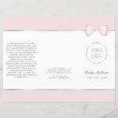 Coquette roze strik brochure (Voorkant)