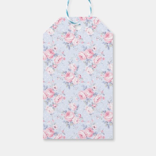 Coquette Roze Strik Bruidsjurk Dank Je Cadeaulabel (Achterkant)