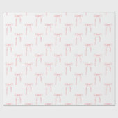 Coquette roze strik cadeaupapier (Vlak)