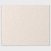 Coquette Roze Strik Cute Hart Vrouwelijk Schattig Cadeaupapier (Vlak)