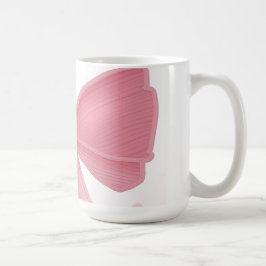Coquette Roze Strik en Kersen Esthetische Collage Koffiemok