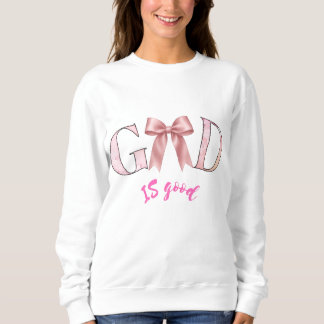 Coquette Roze Strik God Is Goed Esthetische Sweate Trui