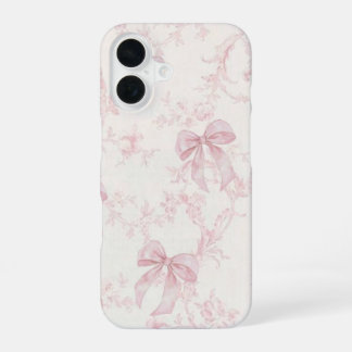 Coquette Roze Strik Hoesje | iPhone 16 Hoesje