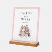 Coquette Roze Strik Kaarten En Cadeaus Acryl Bord (Hoek)