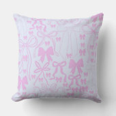 Coquette Roze Strik Meisjes Slaapkamer Coquette De Kussen (Voorkant)