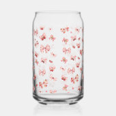 Coquette roze strik met aardbeien Kan Glas (Links)