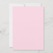 Coquette Roze Strik Verjaardag Kaart (Achterkant)