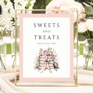 Coquette Roze Strik Zoetigheden En Snoepjes  Poster