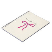 Coquette Roze Striking Aesthetic Notitieboek - Wee (Linkerzijde)