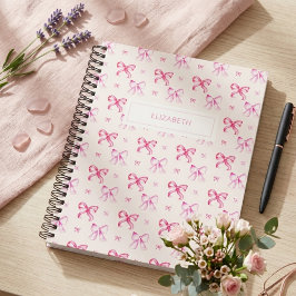 Coquette Roze Strikje Preppy Meisjesachtige Esthet Planner