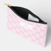 Coquette, roze strikjes etui (Open)