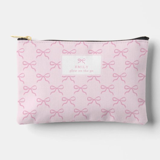 Coquette, roze strikjes etui (Voorkant)