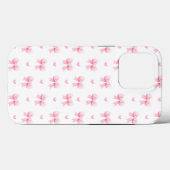 Coquette roze strikken linten naadloos patroon Case-Mate iPhone case (Achterkant (horizontaal))
