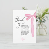 Coquette Roze Strikte Lint Bruiloftsfeest (Staand voorkant)