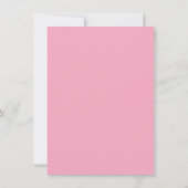 Coquette Roze Strikte Lint Bruiloftsfeest (Achterkant)