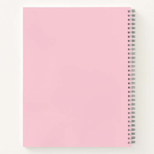 Coquette Roze Waterverf Bow Girly Journal Notitieboek (Achterkant)