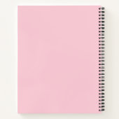 Coquette Roze Waterverf Trendy Bow Girly Journal Notitieboek (Achterkant)