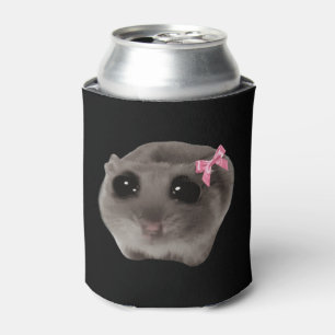 Coquette Sad Hamster Meme Dubbelzijdig Zwart Blikjeskoeler
