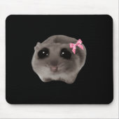Coquette Sad Hamster Meme Muismat (Voorkant)
