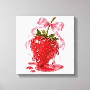 Coquette sappige aardbei fruit wandkunst decoratie