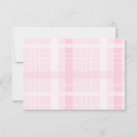 Coquette Schattige Roze Bow Afstuderen RSVP Kaartje (Achterkant)