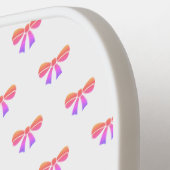 Coquette Schattige Roze Bow Girl Dames Verjaardag Pickleball Paddle (Links Detail)