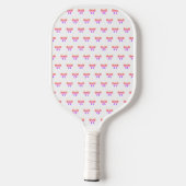 Coquette Schattige Roze Bow Girl Dames Verjaardag Pickleball Paddle (Achterkant)