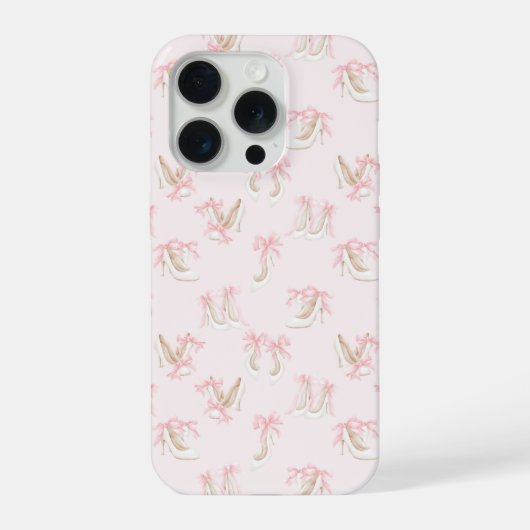Coquette Schoenen Patroon iPhone Hoesje (Achterkant)