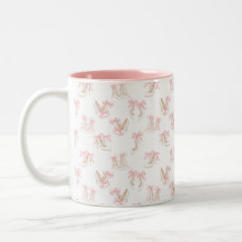 Coquette Schoenen Patroon Tweekleurige Koffiemok