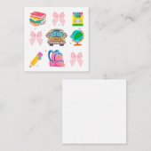 Coquette School ,Terug naar school Shirten, Leraar Informatiekaartje (Voorkant / Achterkant)