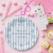 Coquette Seashells Beach Verjaardagspapier Borden Papieren Bordje (Feest)