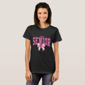 Coquette Senior 2025 Pink Bow T-shirt (Voorkant volledig)
