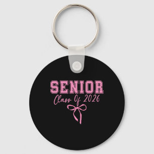 Coquette Senior 2026 Cl Van 2026 Roze Boog Afstude Sleutelhanger