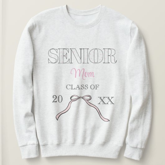 Coquette Senior Moeder Afgestudeerd Aangepaste Roz Trui (Design voorkant)