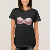 Coquette Sequin Bra Manifestation Quote Tshirt (Voorkant)