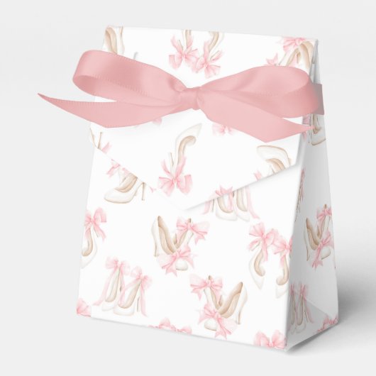 Coquette Shoes Pattern Bedankdoosjes (Voorkant Zijde)