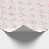 Coquette Shoes Pattern  Cadeaupapier (Hoek)