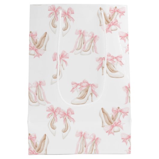 Coquette Shoes Pattern Medium Cadeauzakje (Achterkant)